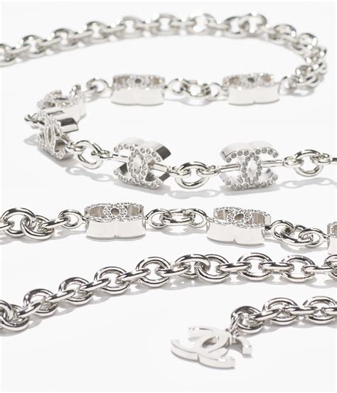 chanel ketting zilver